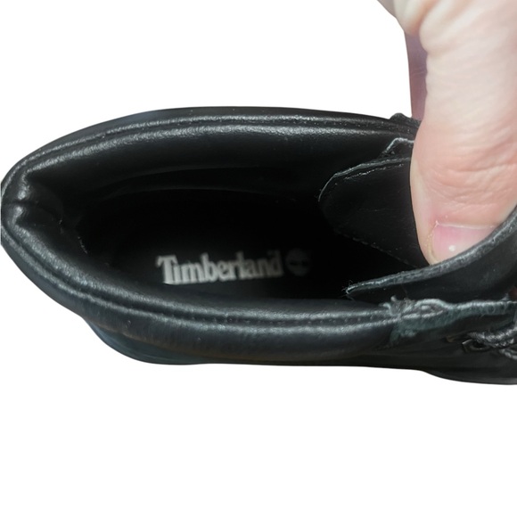 Black Leather Timberland wedges - Picture 9 of 11